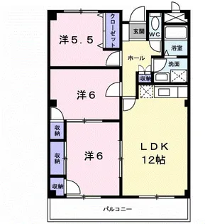 フラワープレイス【1階】の間取り