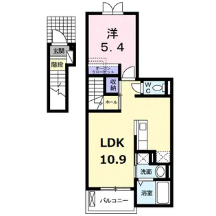メゾン柊【2階】の間取り
