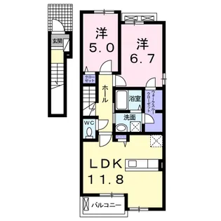 ベルコート【2階】の間取り