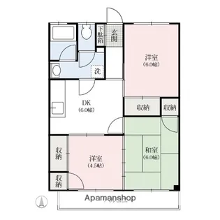大日ハイツ【2階】の間取り