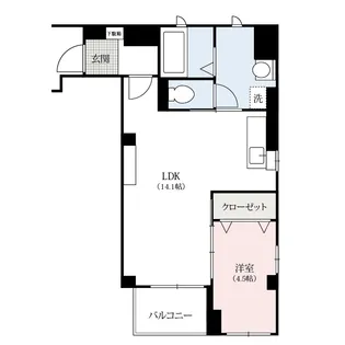 オーベルジュ【4階】の間取り