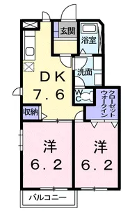 サンパティークⅡ【1階】の間取り