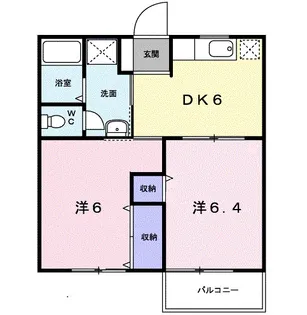 さくらハイツA【1階】の間取り