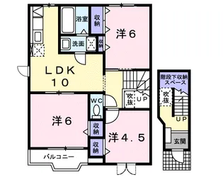 メゾンシャンポリオン C【2階】の間取り
