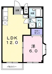 プラザタジマ【2階】の間取り