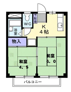 シティーハイツ88【1階】の間取り