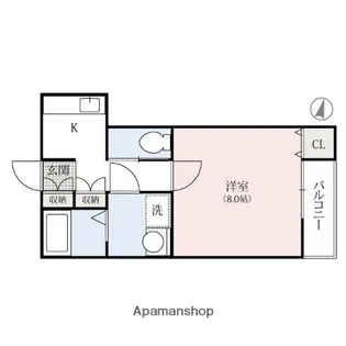 ファティーナ【1階】の間取り