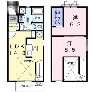グレイス Ⅰ【1階】の間取り