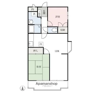 パールマンション八千代館【3階】の間取り