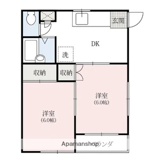 アネックス高崎21【2階】の間取り