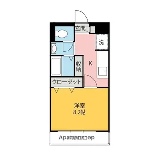 グリーンサイド【3階】の間取り