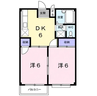 ニューシティーB【2階】の間取り