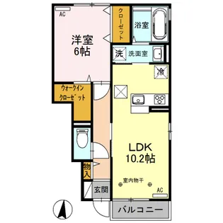 オーロ・グランデ【1階】の間取り