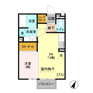 ボンヌ ジュルネ【2階】の間取り