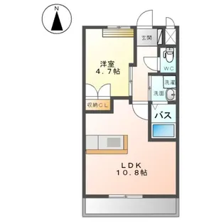 MRイースト【1階】の間取り