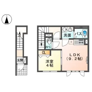 スターエムズ【202号室】の間取り