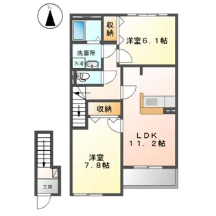 プラケーレ【2階】の間取り