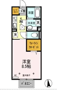 コモド A【1階】の間取り