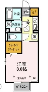 コモド A【1階】の間取り