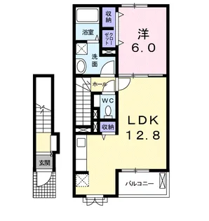 ドミール寺尾【2階】の間取り