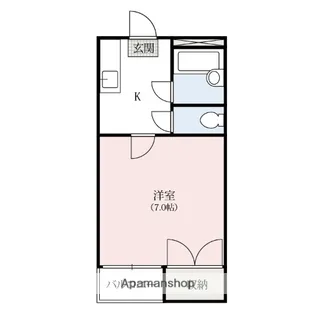 スズランハイツ中石原【2階】の間取り