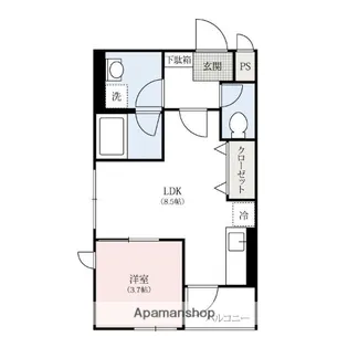 ムーンリバー【2階】の間取り