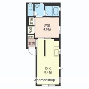 サンスクエア【1階】の間取り