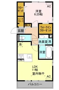 KASANCHI中泉【2階】の間取り