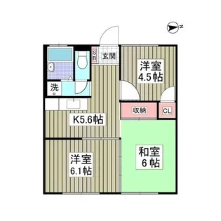 下佐野第2コーポ【1階】の間取り