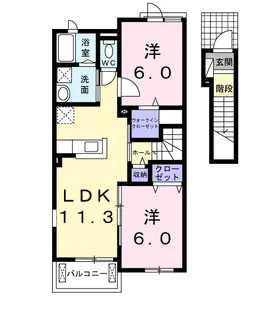 ステラA【2階】の間取り