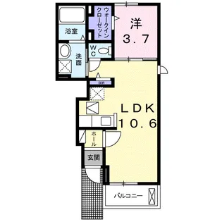 グラジオラス Ⅰ【1階】の間取り