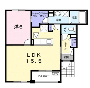 グレイス プラシード A【1階】の間取り