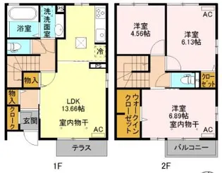 ベリー【101号室】の間取り