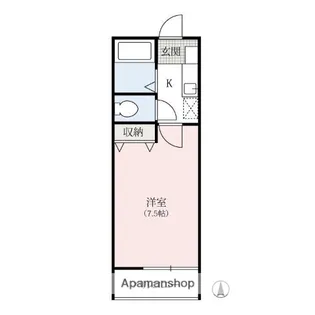 ミレニアムハイツ【1階】の間取り