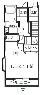 スレーヌB【1階】の間取り