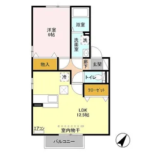 ロイヤルガーデン岡之郷 A【2階】の間取り