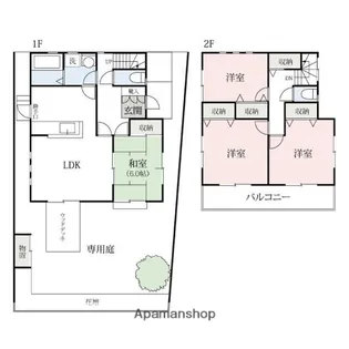 群馬県高崎市大八木町【一戸建】の間取り