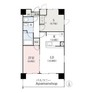 KATURA高崎【10階】の間取り