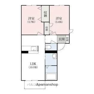 ディアスかねこ【2階】の間取り
