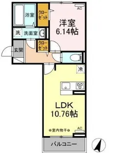 ファーストステージ江木【2階】の間取り