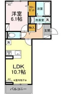 スリーライン高崎【2階】の間取り