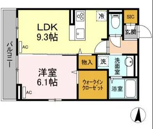 MAISOND’ERABLE(メゾンデラブル)【2階】の間取り