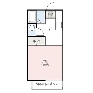 ハイツネフェルティティAB【2階】の間取り