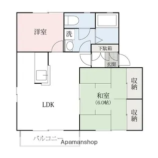 ヤクシプラザC【2階】の間取り