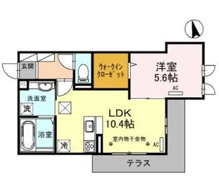 セッティエーム高崎 B【1階】の間取り