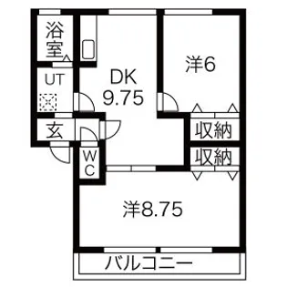 ボナールアークB【1階】の間取り