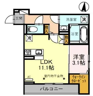 DーROOM羅漢町【2階】の間取り