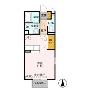 イーストフィールド【1階】の間取り