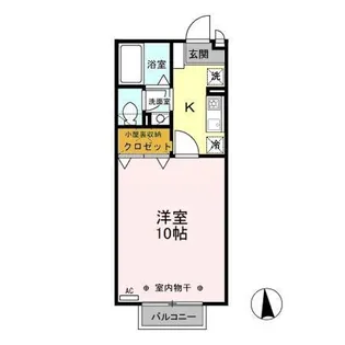 リビングタウン上並榎 B【2階】の間取り