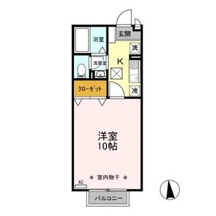 リビングタウン上並榎 AB【1階】の間取り